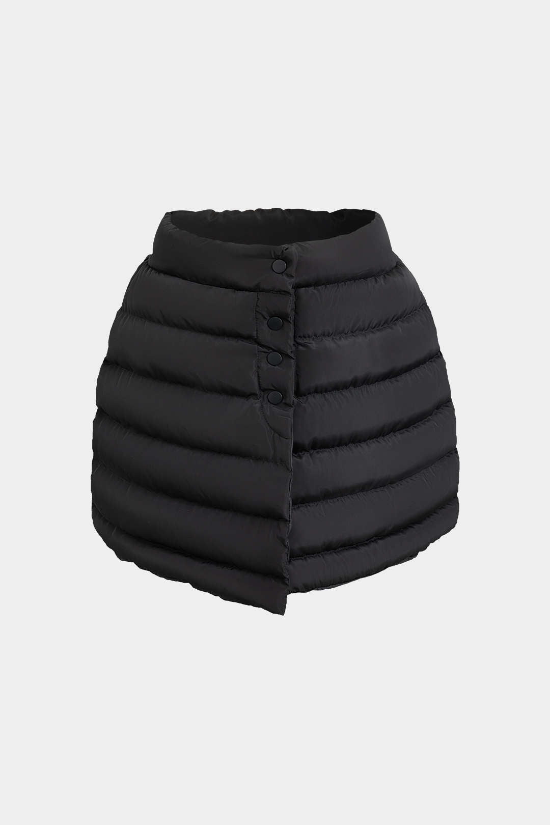 Effen minirok met knoopjes