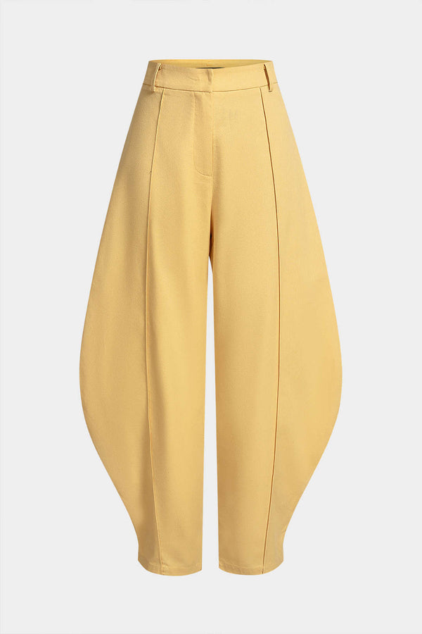 Margot - Effen broek met wijde pijpen