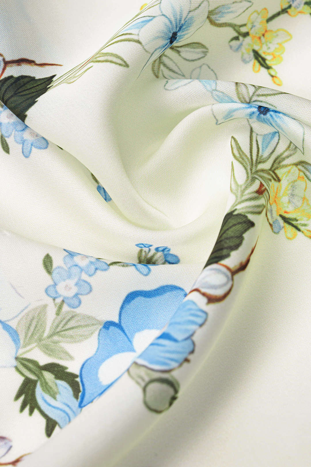 Bloemenprint metallic blouse met knoopjes en knoopdetail