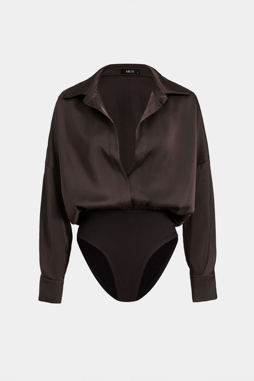 Patchwork satijnen body