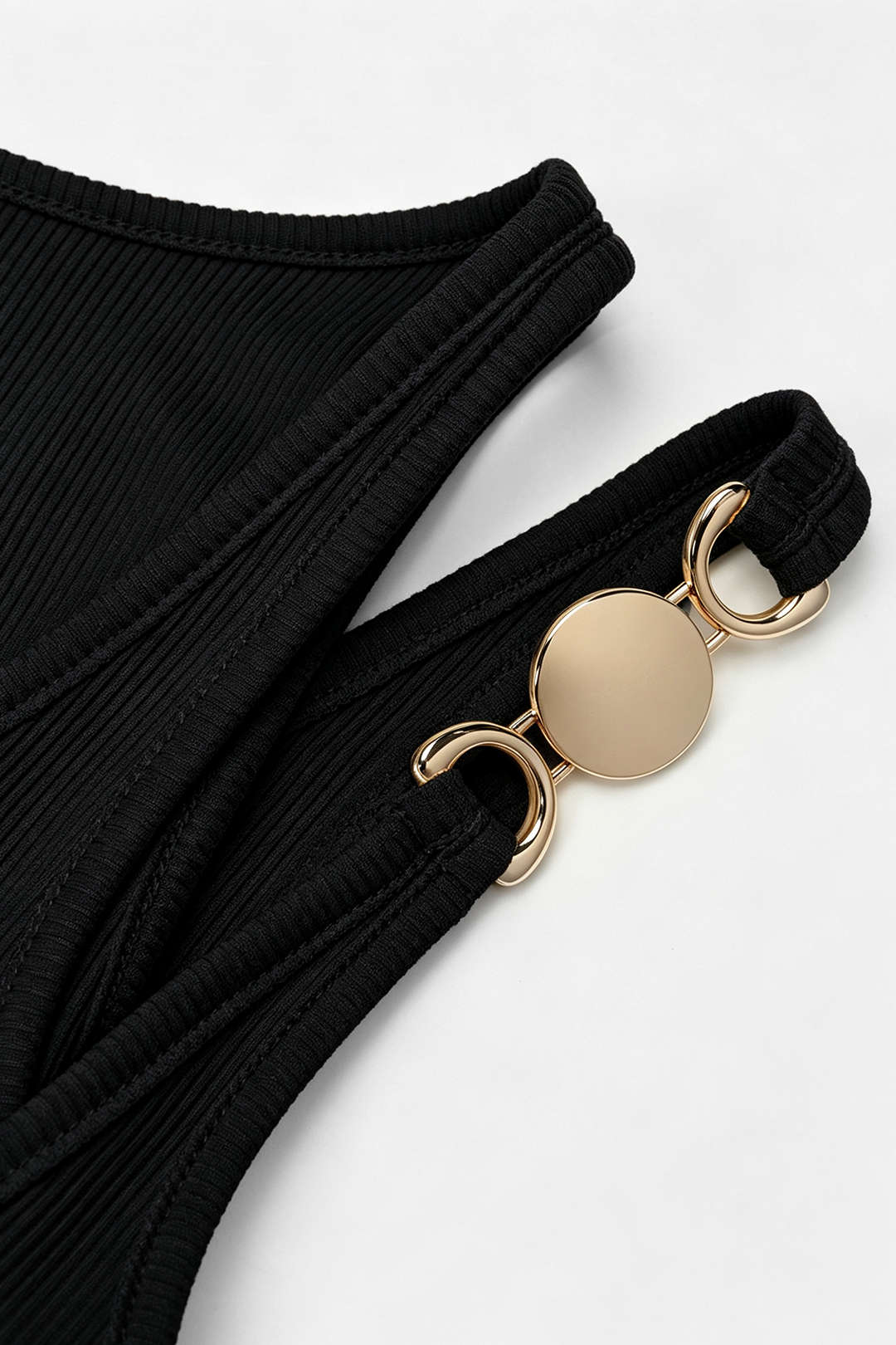 Demi - Metallic mouwloze minijurk