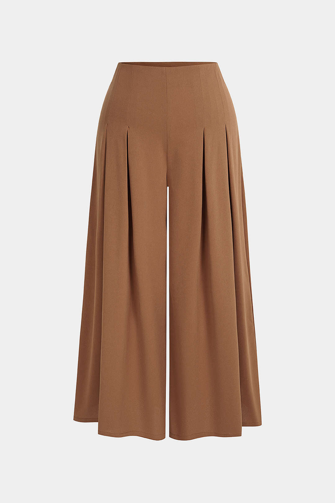 Effen geplooide broek