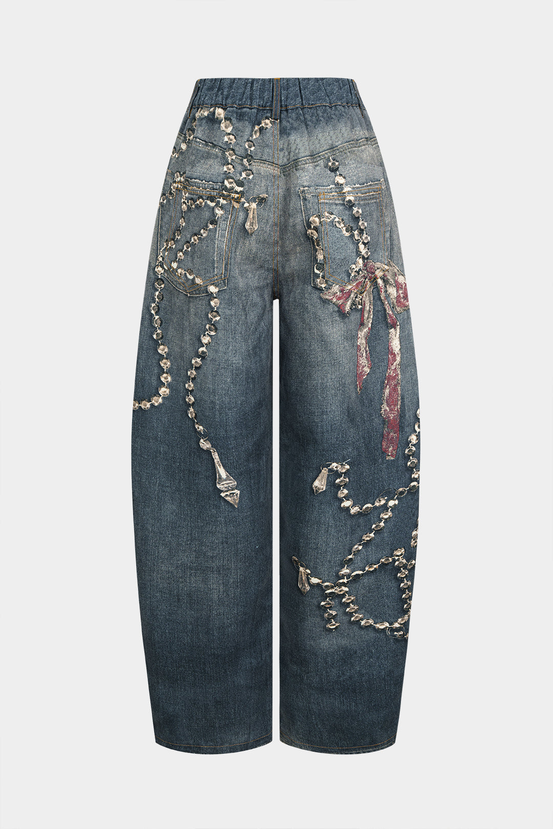 Greta - Broek met hoge taille en wijde pijpen