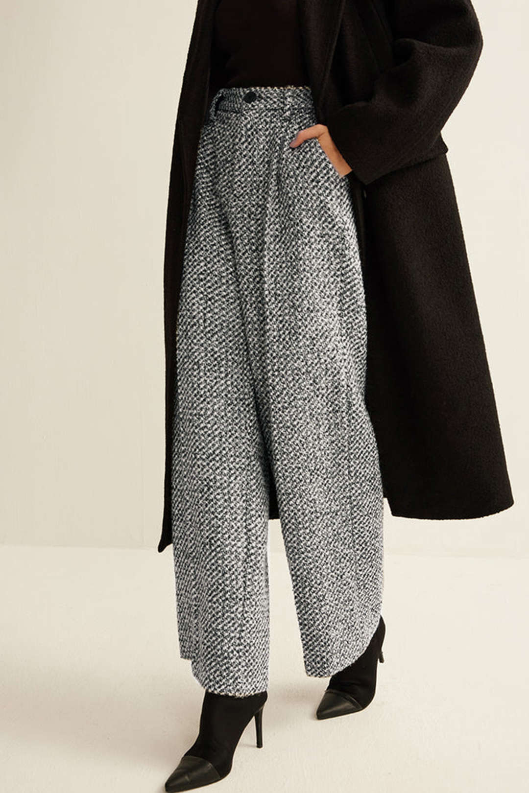 Bo - Pantalon met wijde pijpen