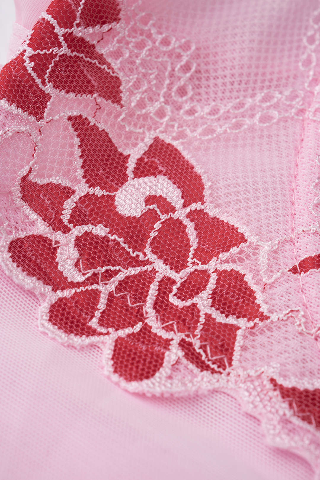 Bloemenprint patchwork top met kant