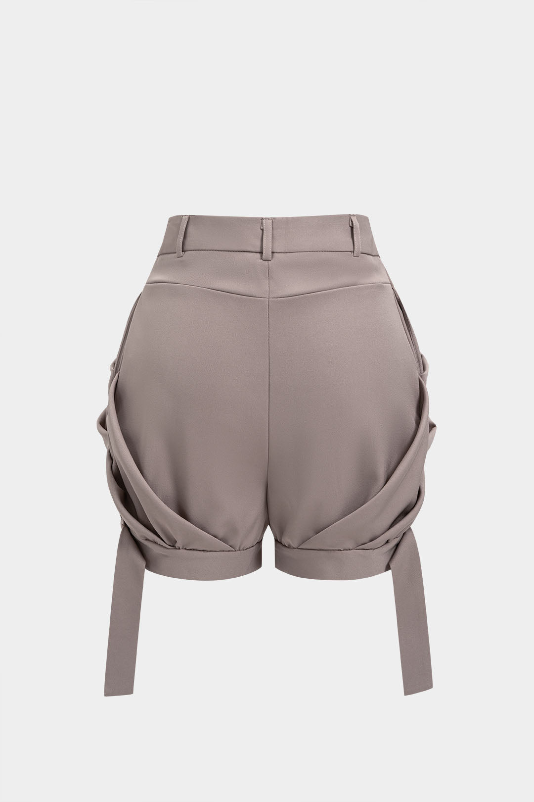Short met ruches en knoopjes