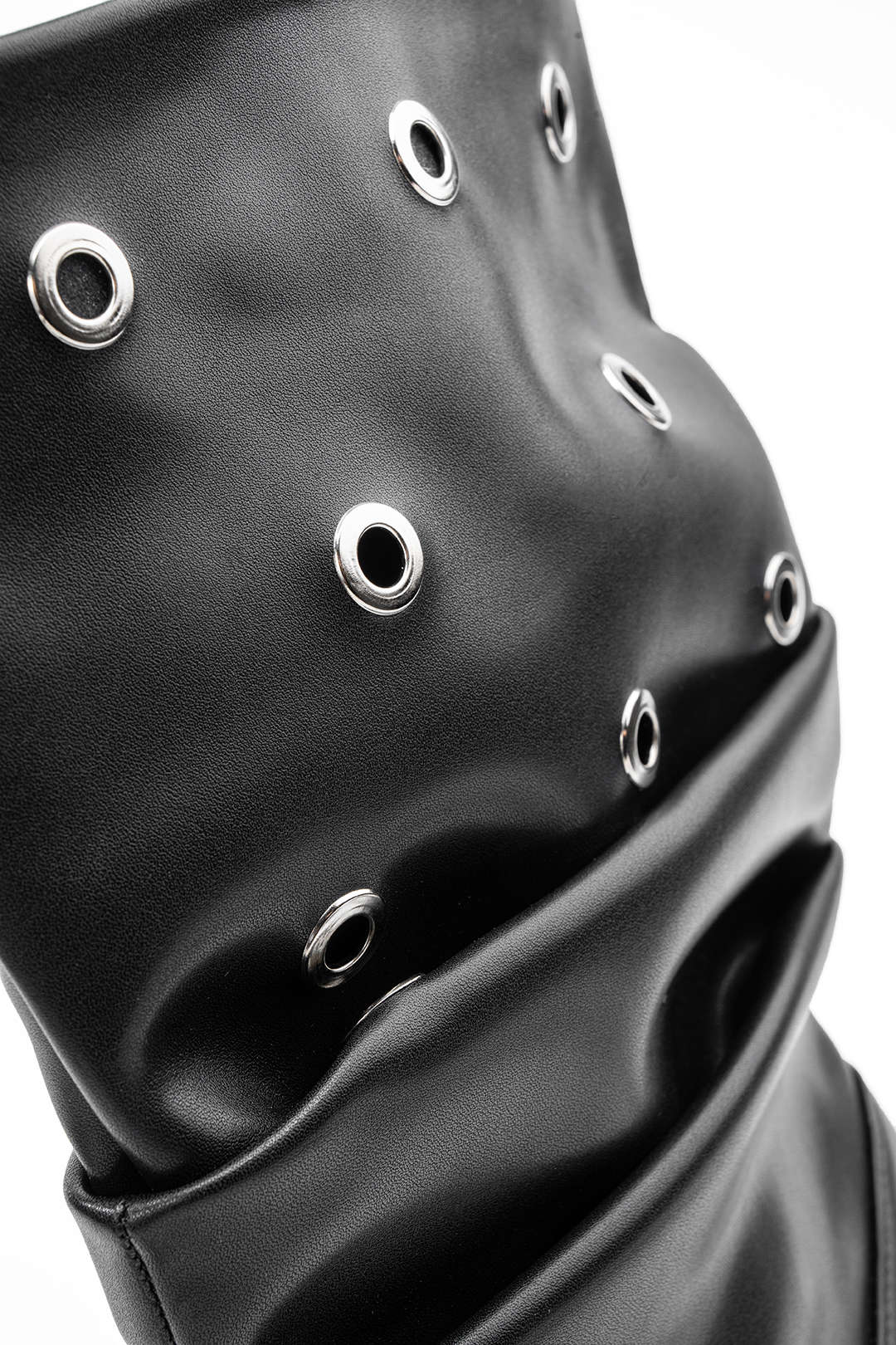 Bella - Leren-look laarzen met studs