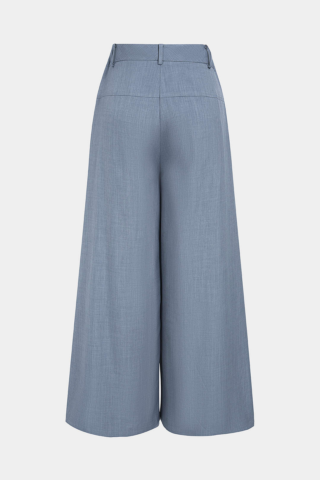Metallic broek met kettingdetail en hoge taille