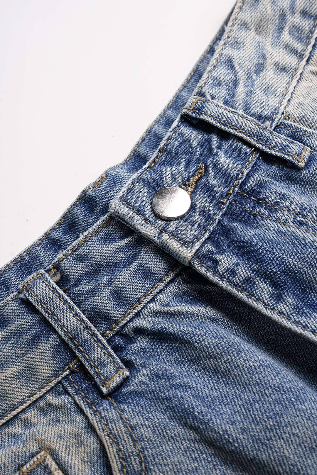 Rosa - Asymmetrische jeans met wijde pijpen