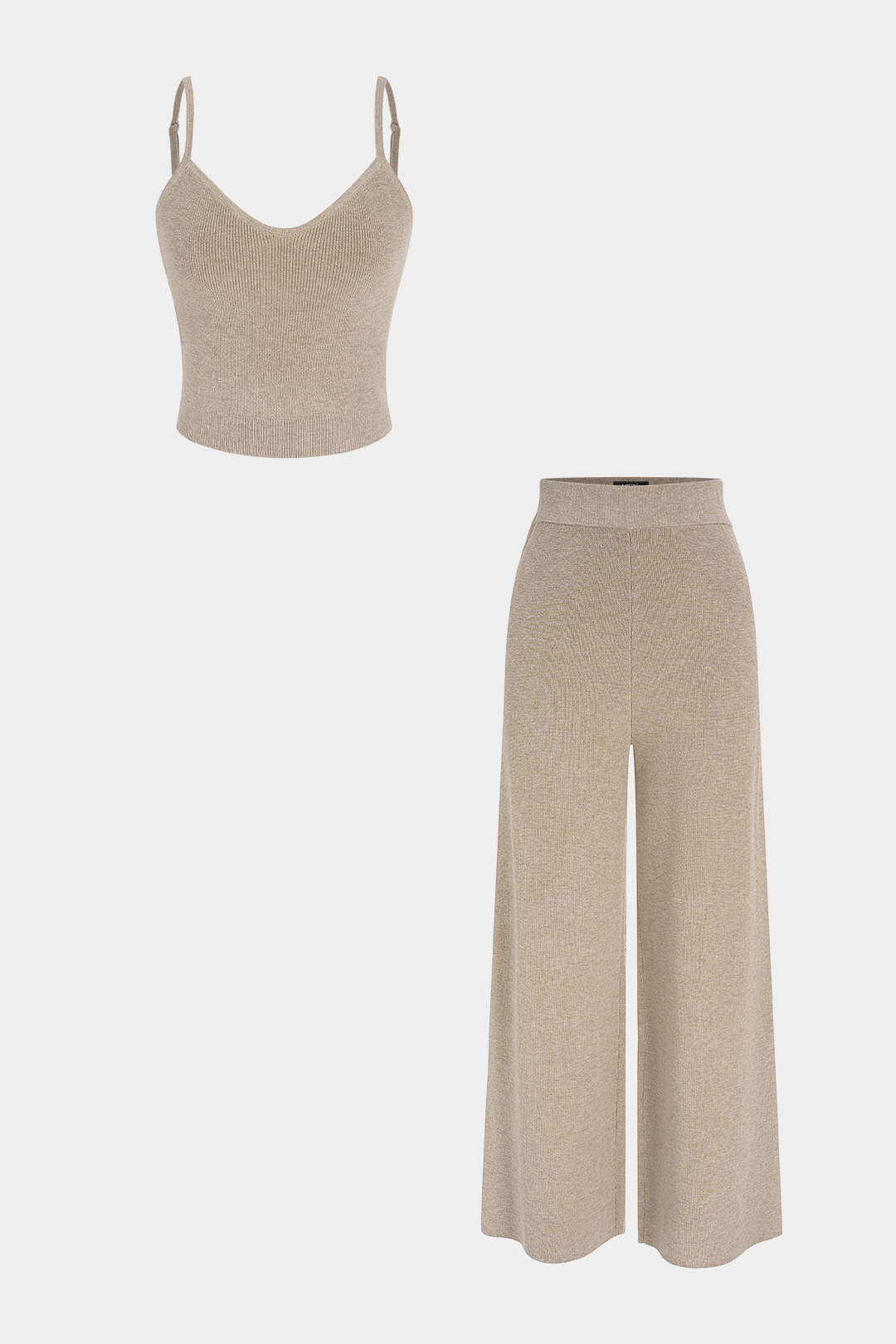 Amira - Gebreide set met top en broek