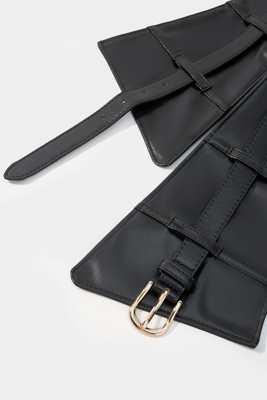 Dana - Leren-look korset