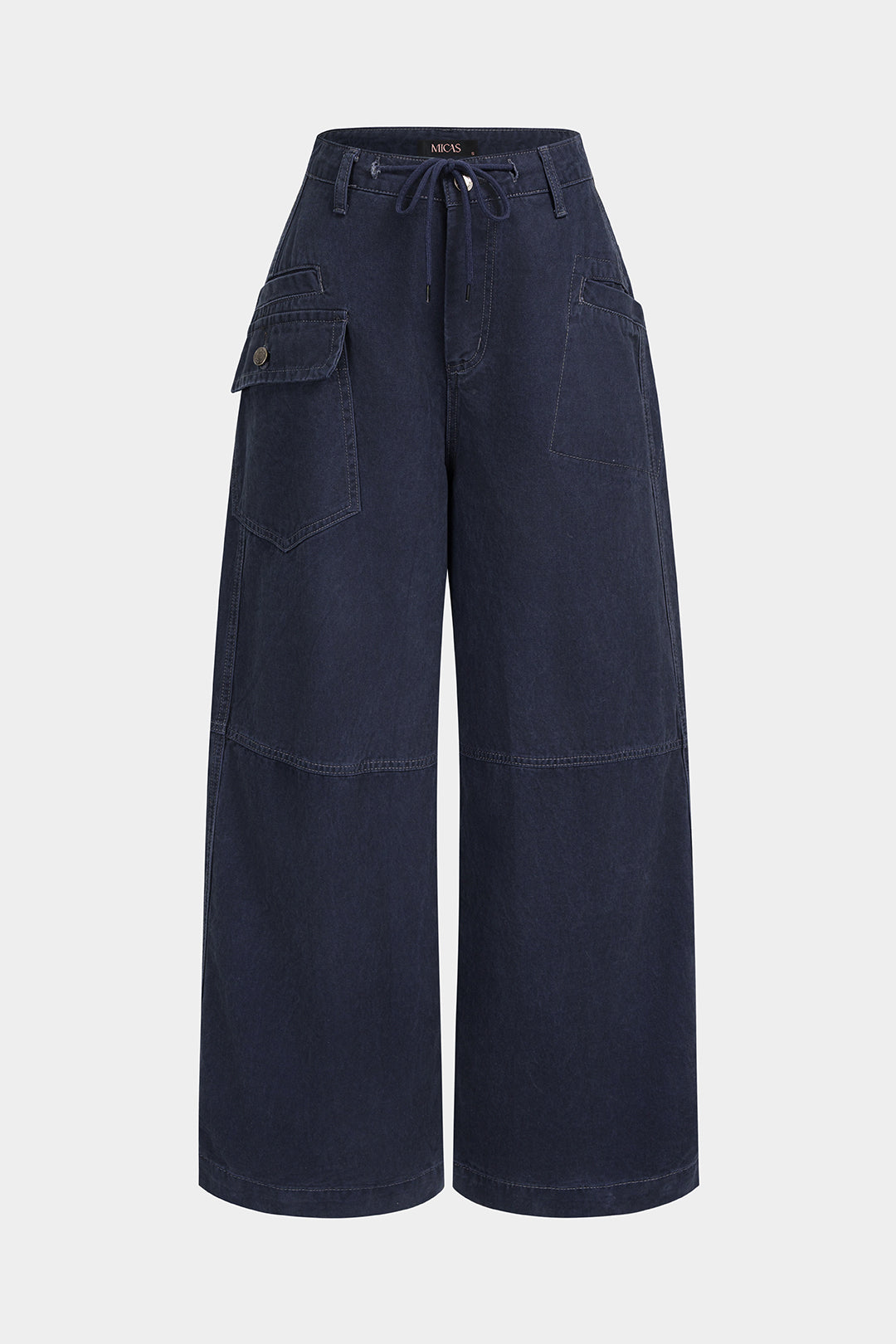 Jeans met strik en zakken