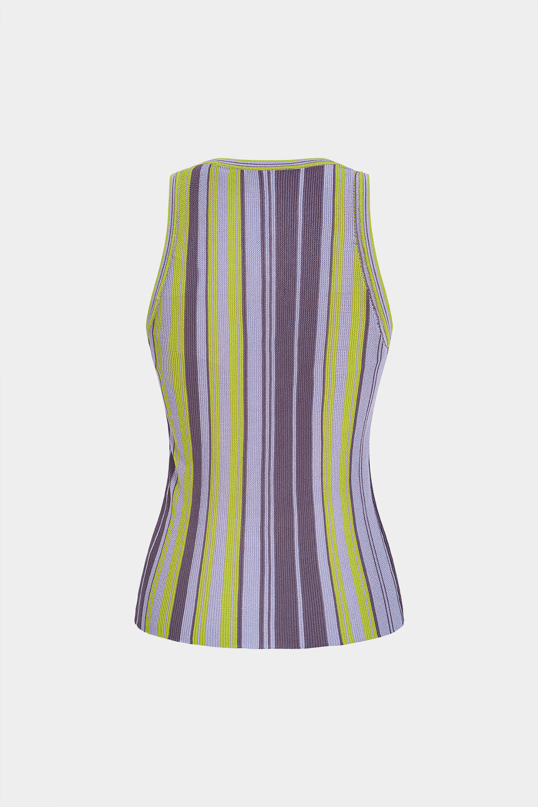 Gestreepte tanktop met ronde hals