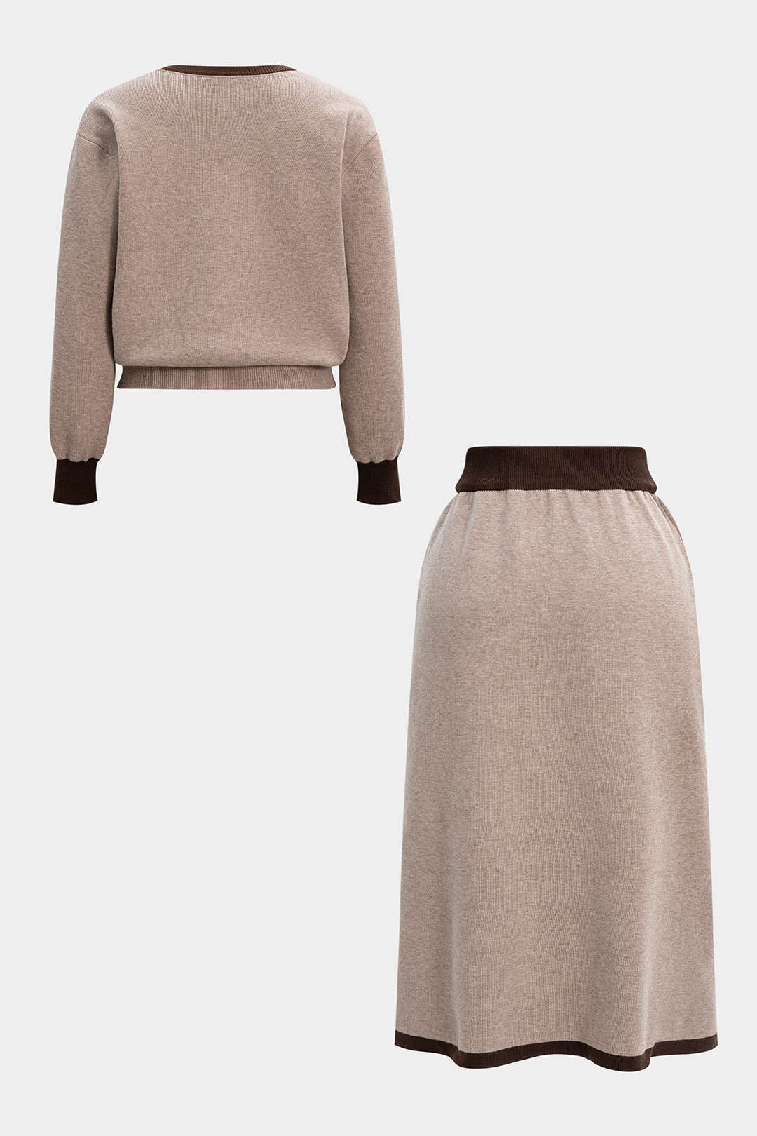 Elif - Gebreide set met top en rok