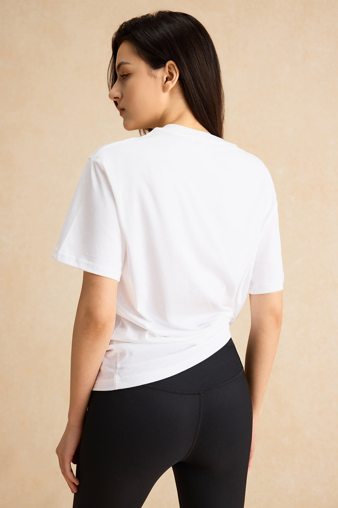 Lyla - T-shirt met ronde hals en korte mouwen