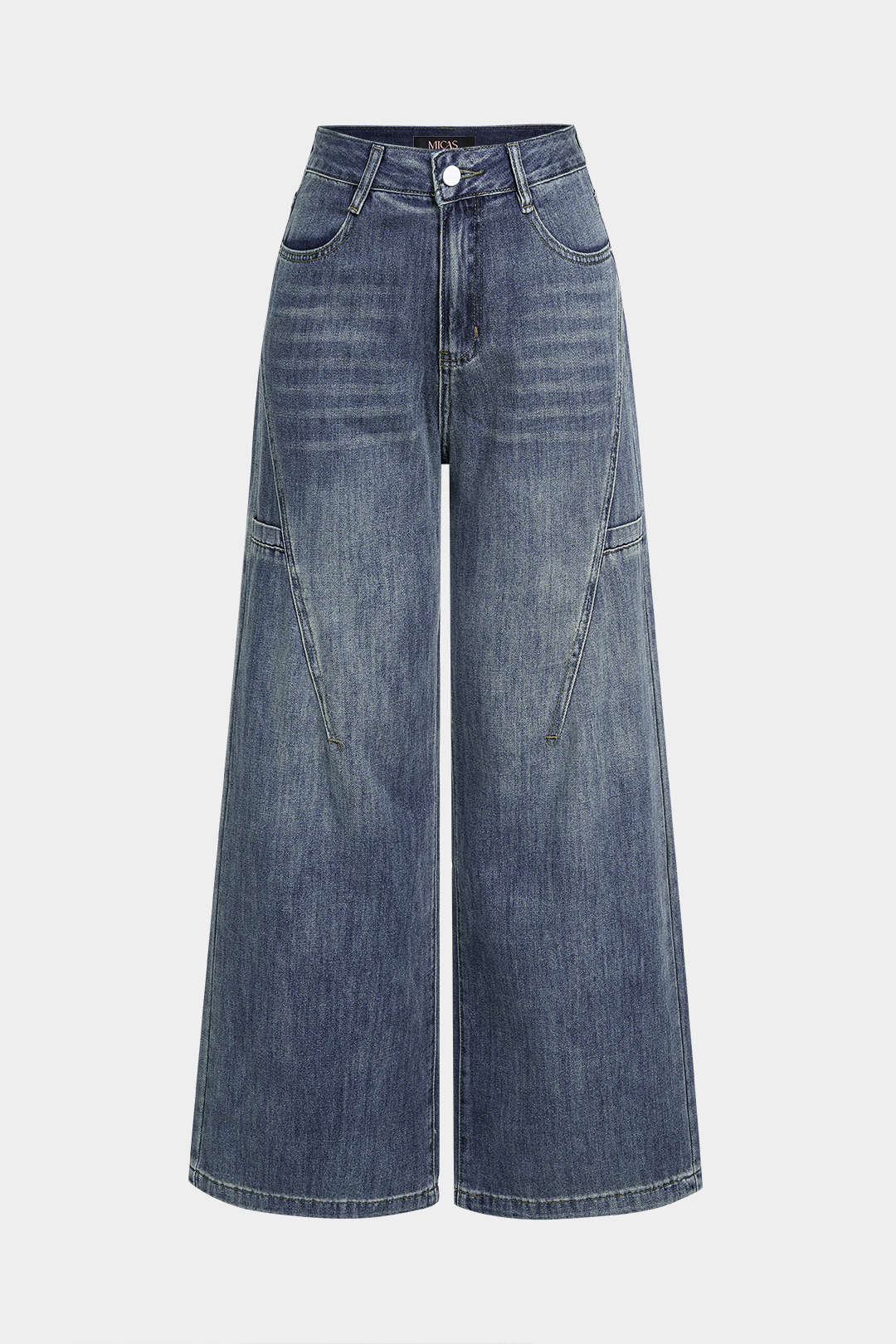 Uma - Jeans met hoge taille en wijde pijpen