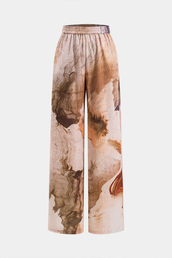 Fleur - Pantalon met wijde pijpen