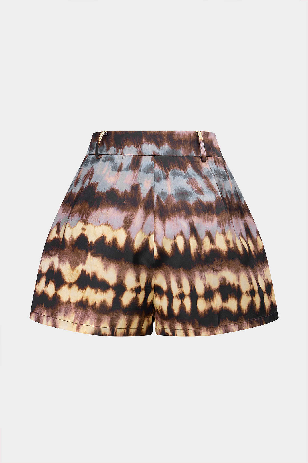 Tie-dye satijnen short