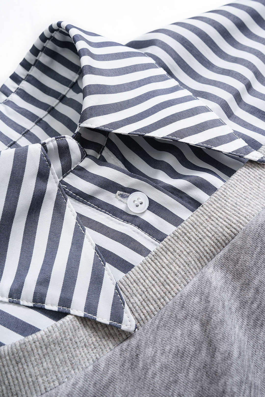 Demi - Patchwork asymmetrische sweater met lange mouwen