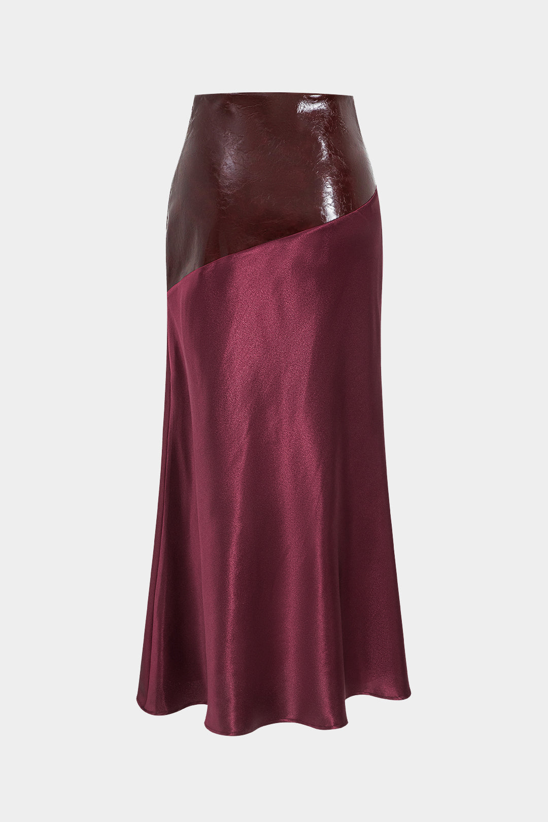 Fien - Satijnen patchwork rok