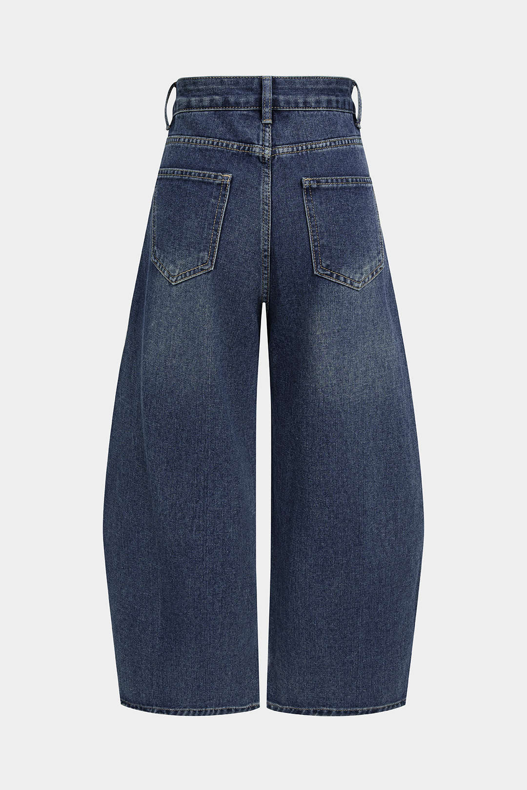 Asymmetrische jeans met rafelrand