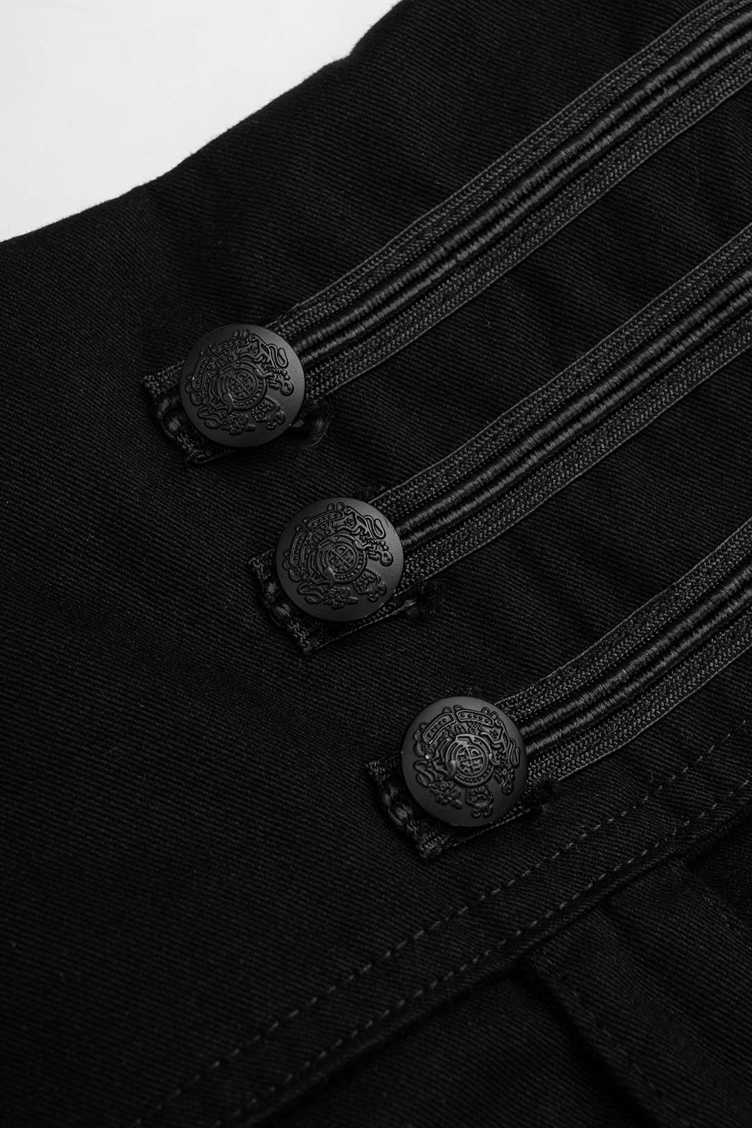 Jeans met knoopjes en ruches