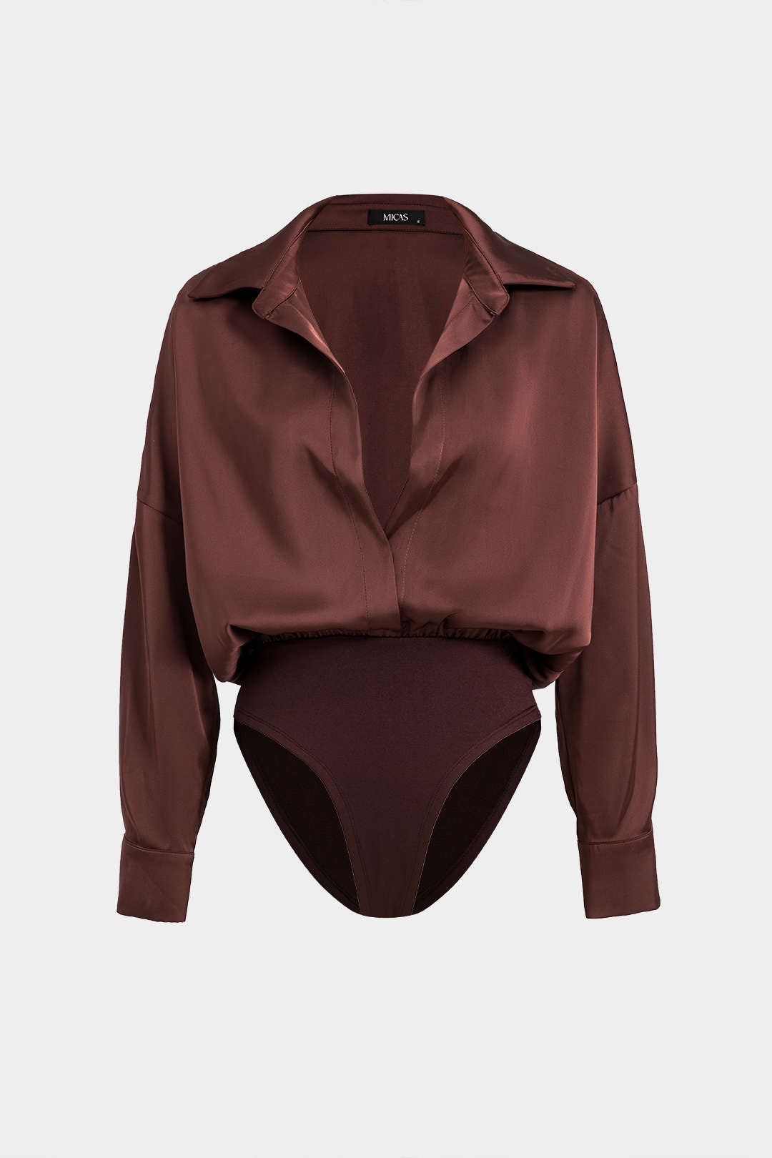 Patchwork satijnen body