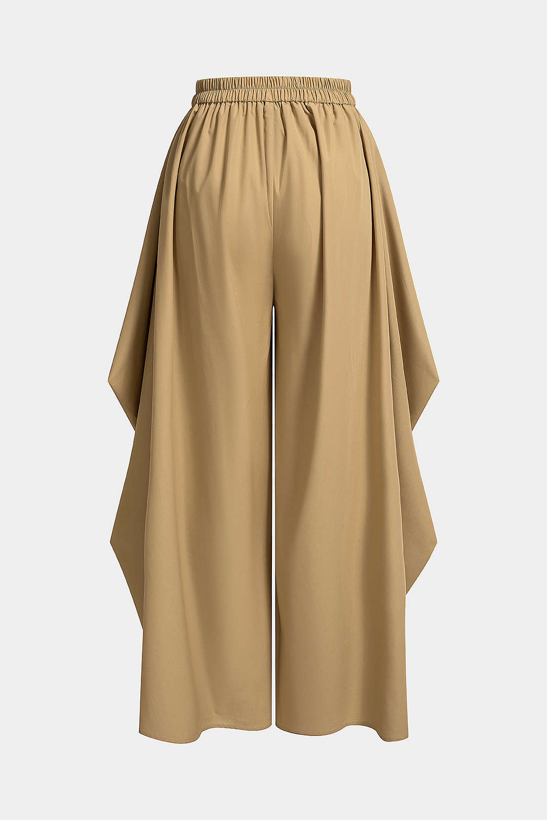 Broek met volants, ruches en wijde pijpen