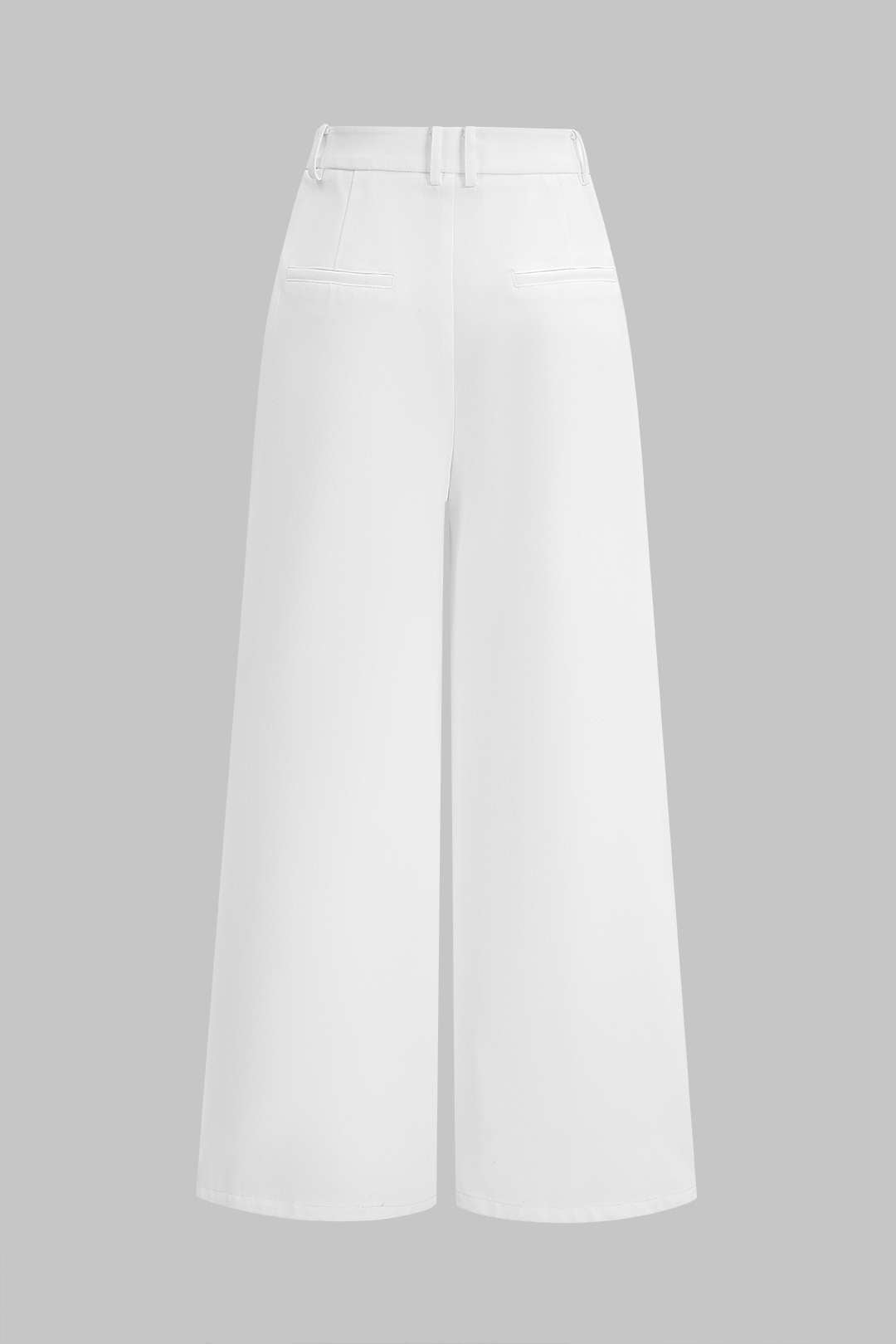 Effen broek met rechte pijp