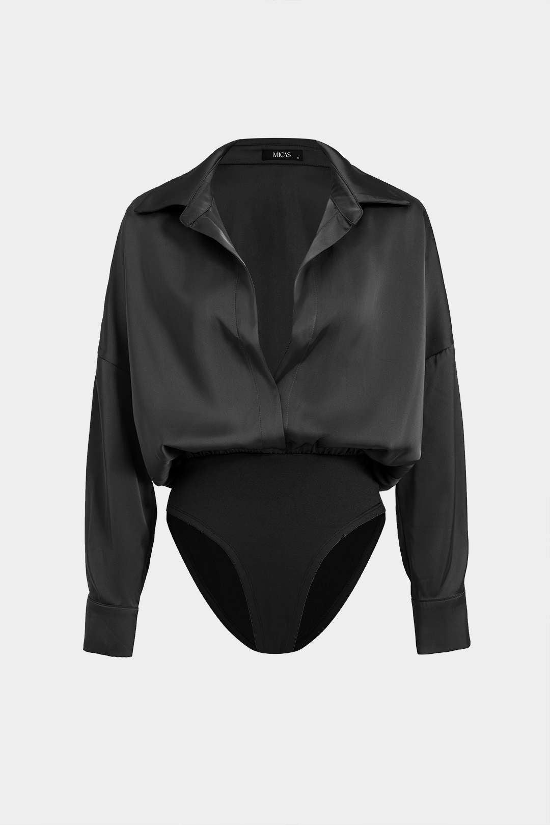Patchwork satijnen body