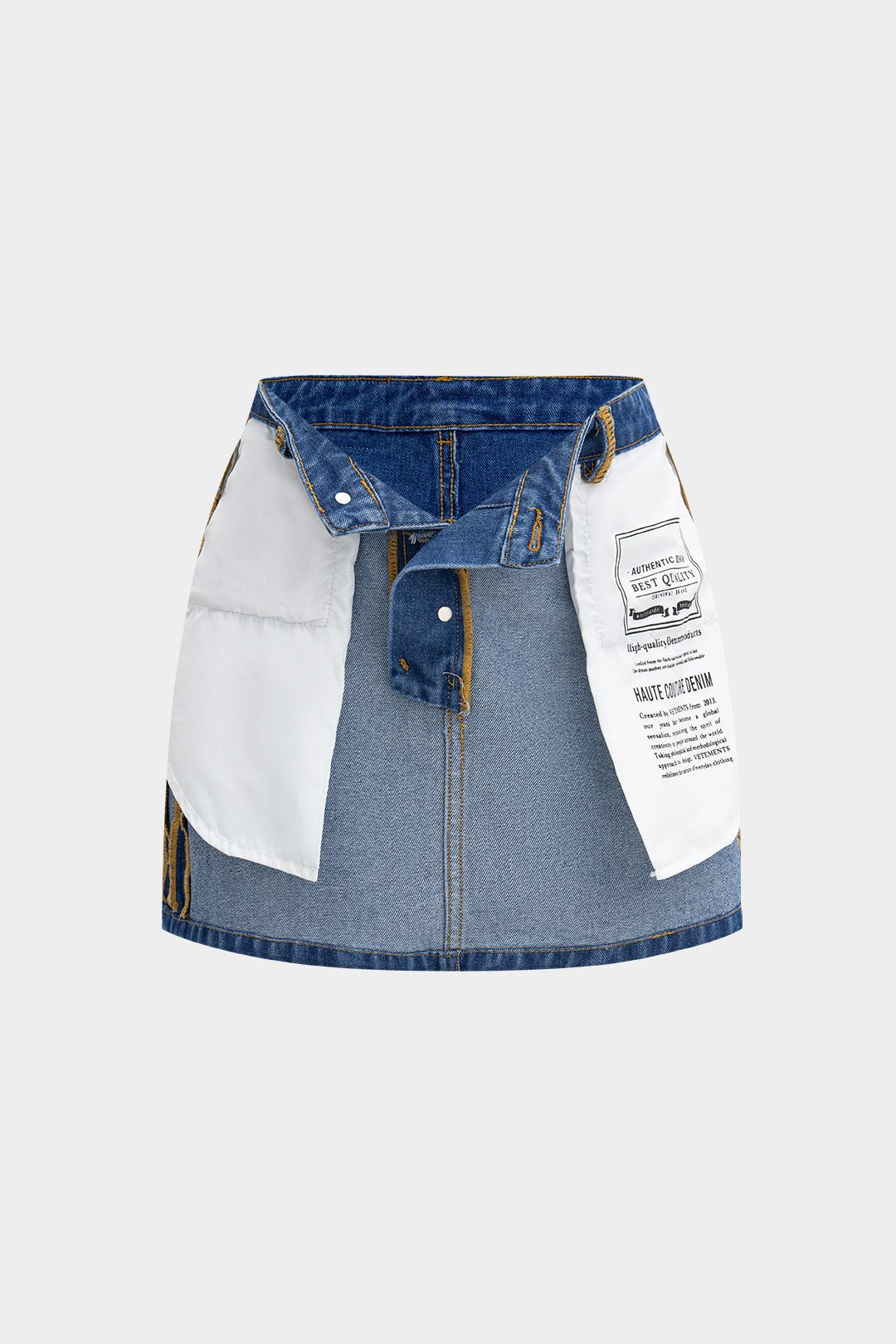 Anouk - Denim minirok met zakken