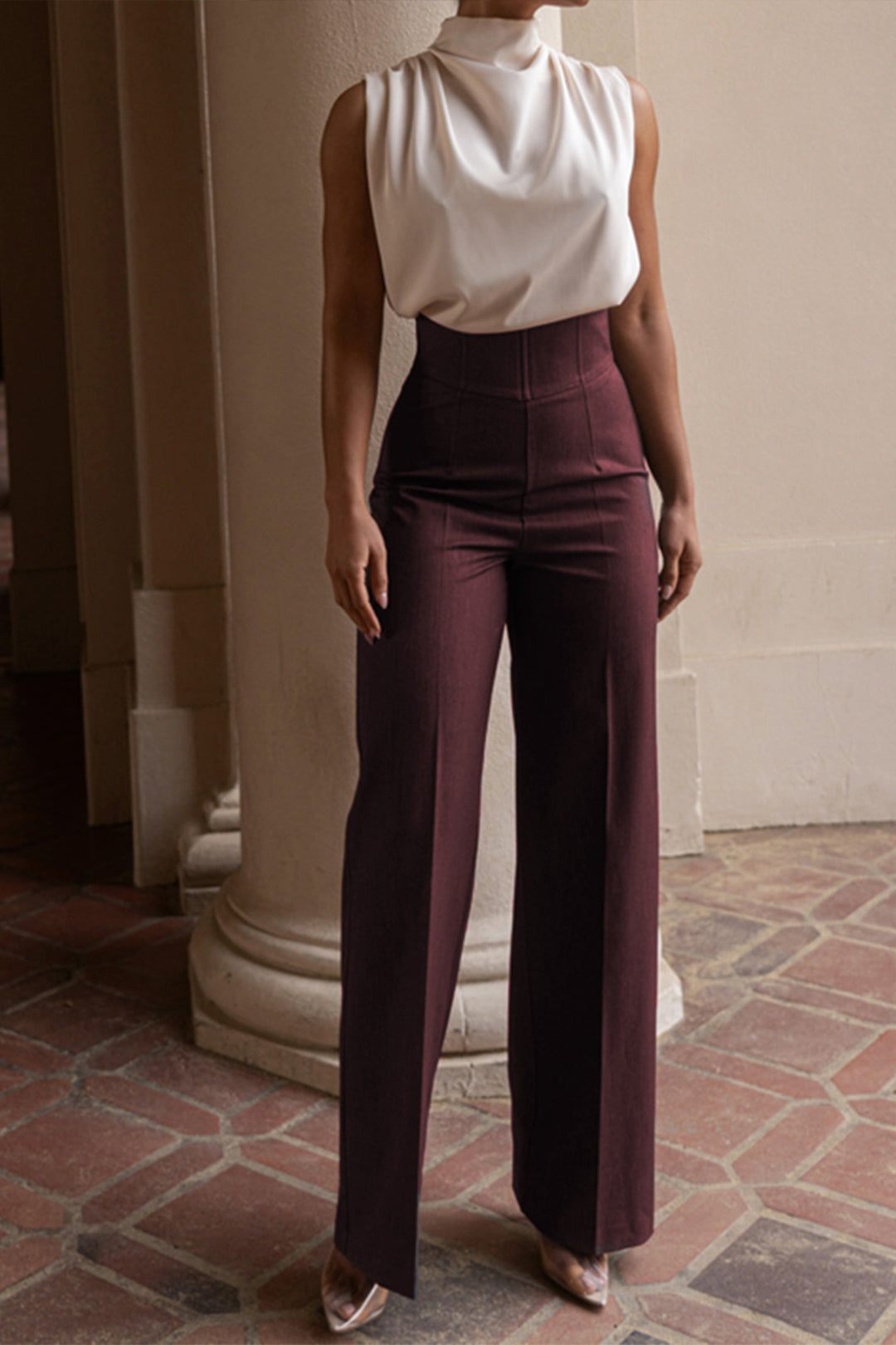 Hanna - Pantalon met wijde pijpen