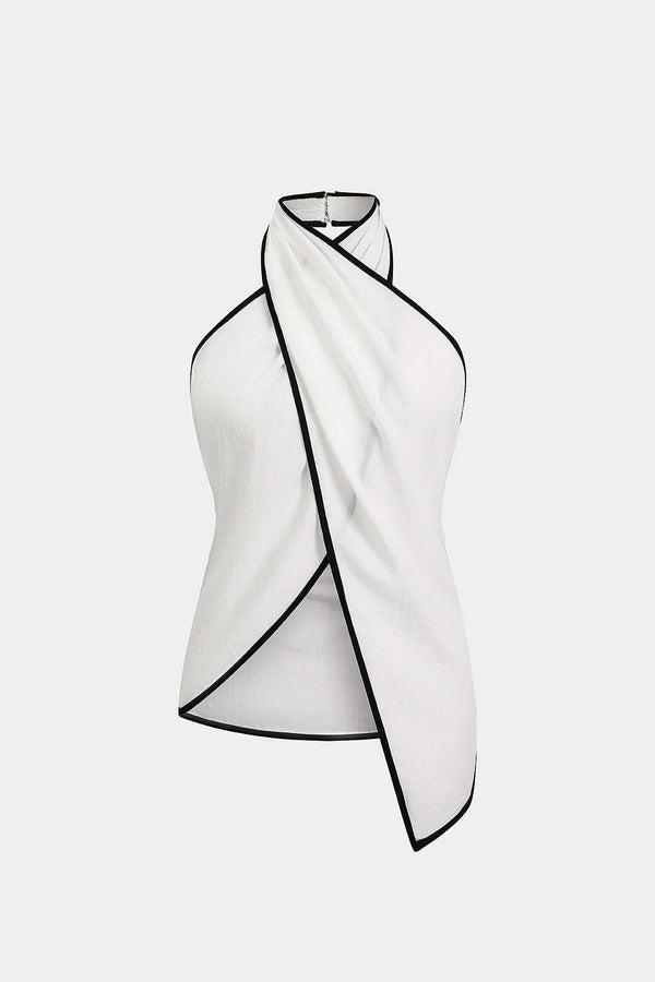 Asymmetrische top met halternek