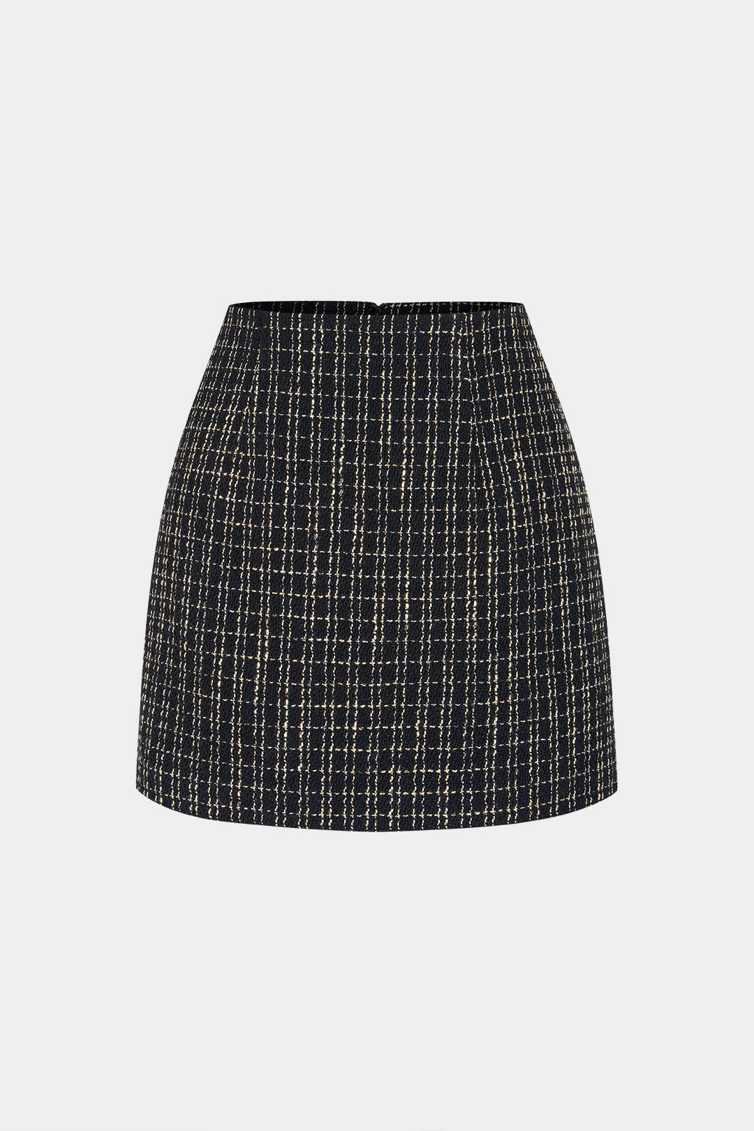 Geruite minirok met hoge taille