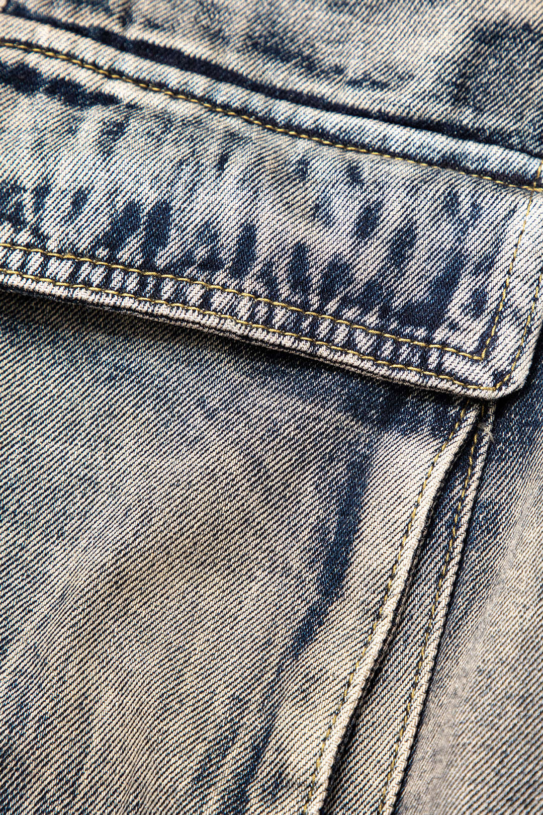 Gaia - Jeans met zakken, wijde pijpen en cargozakken