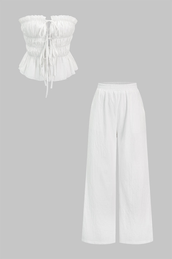 Iris - Set met strapless top en broek