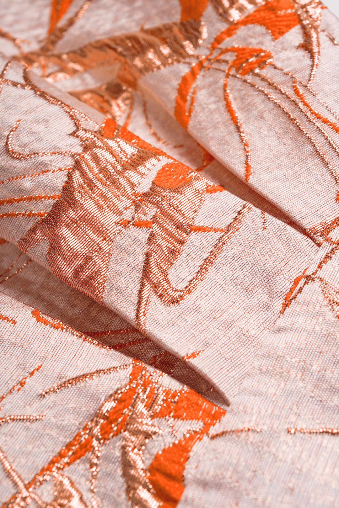 Blouse met ruches en ronde hals
