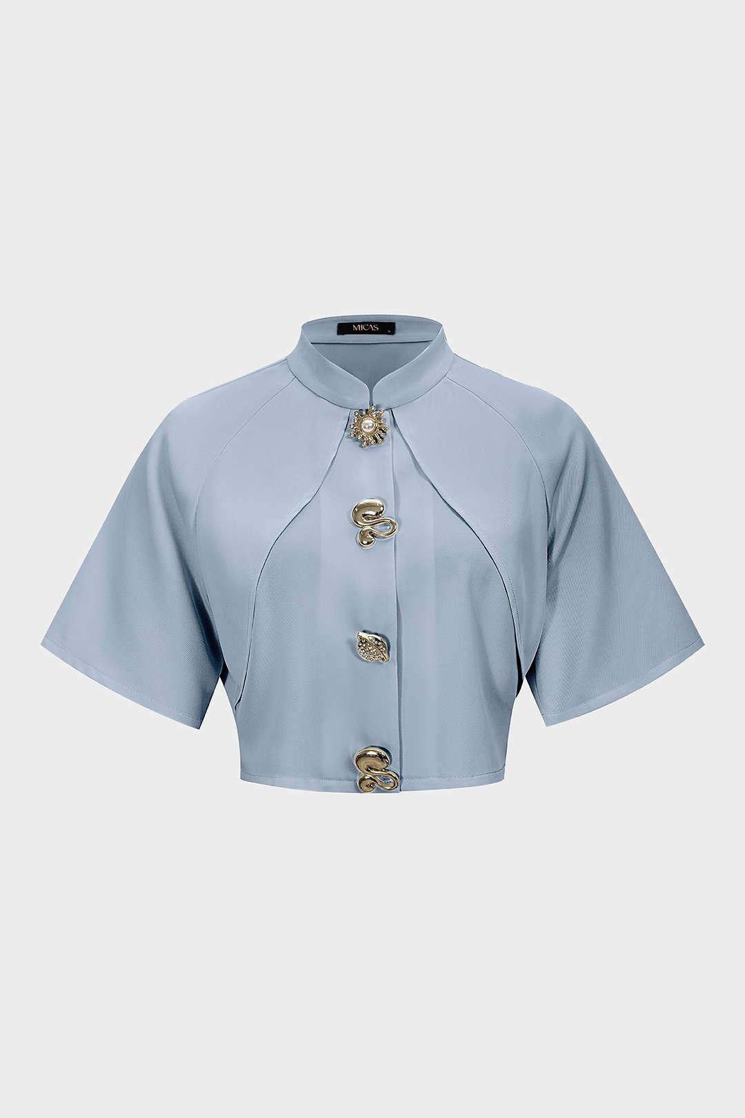 Metallic gestructureerde blazer