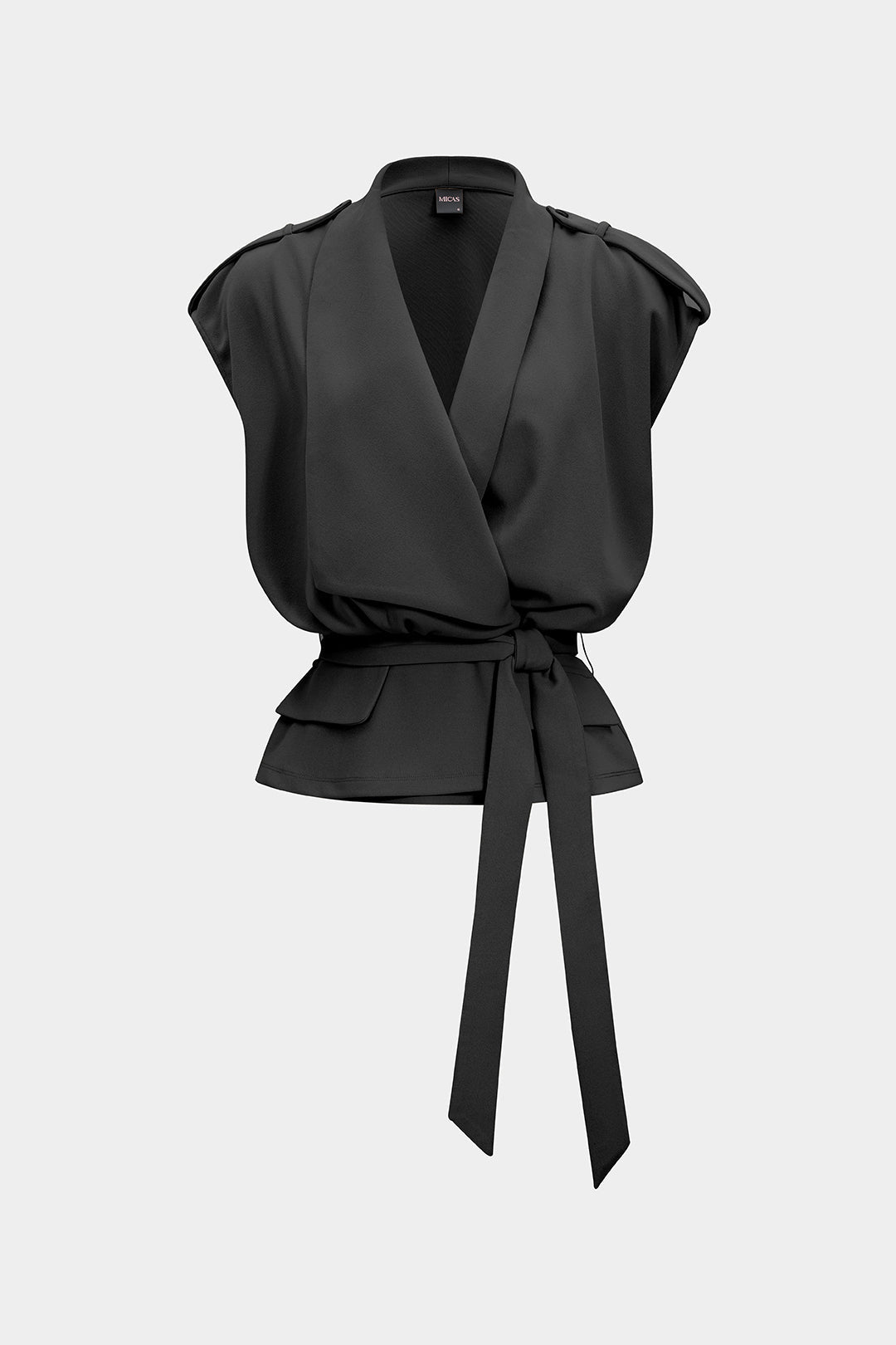 Linnen asymmetrisch gilet