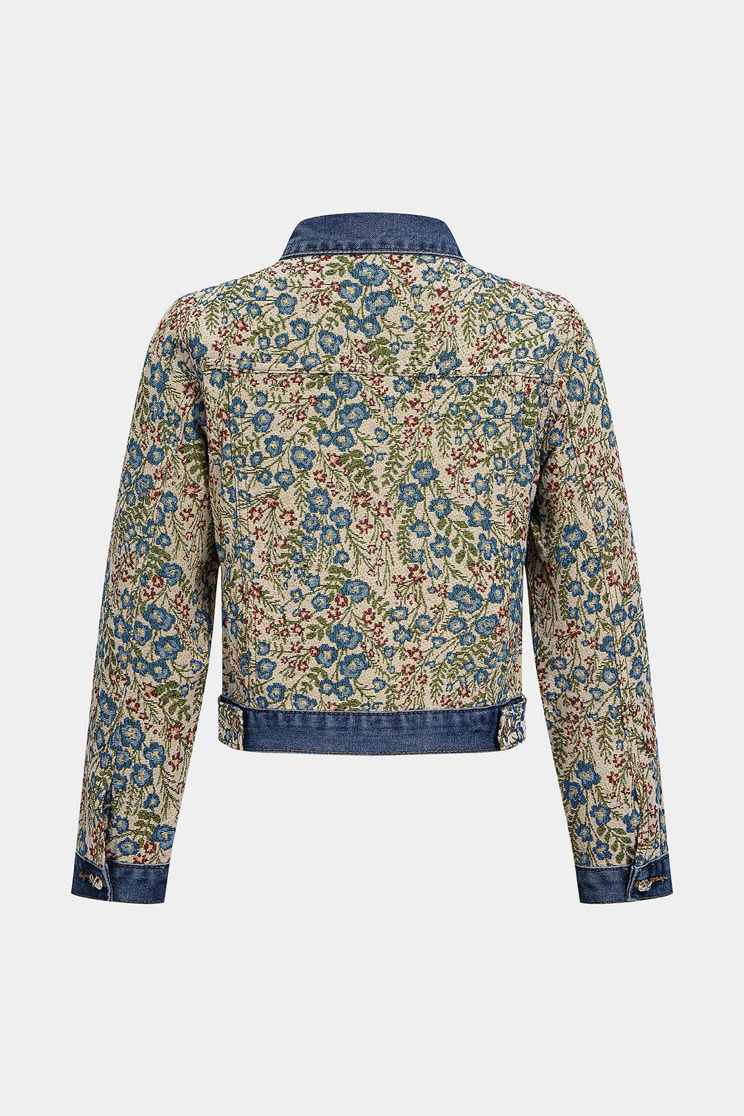 Bloemenprint jacquard jasje