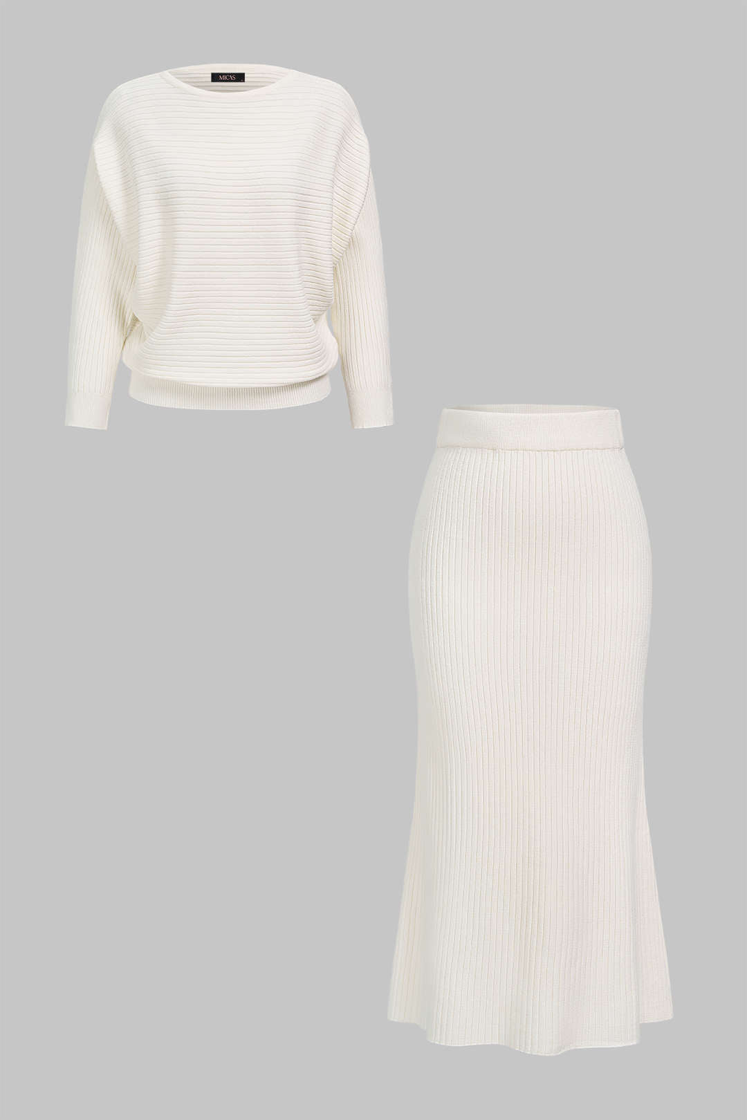 Linde - Gebreide set met top en rok