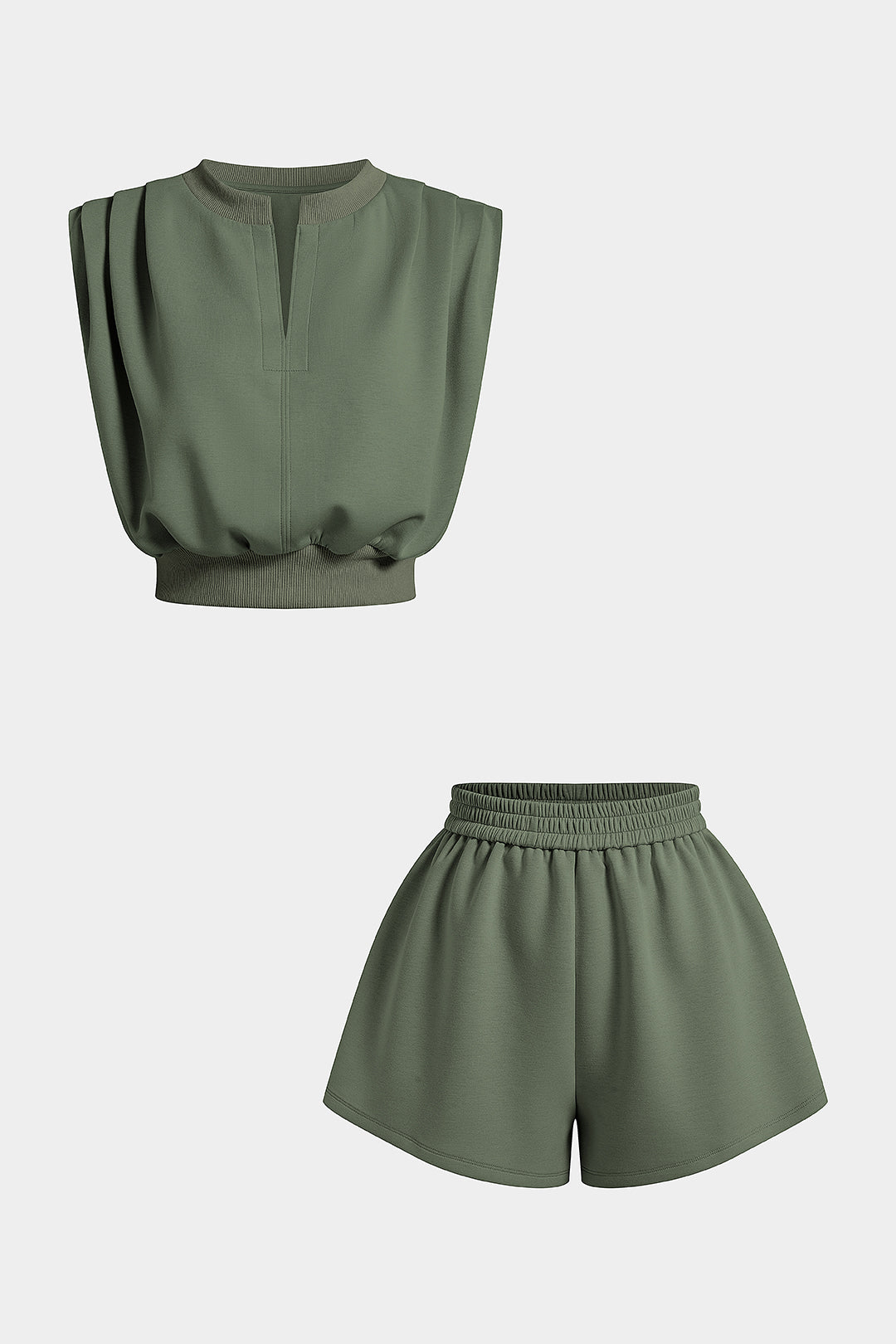 Frida - Effen set met tanktop en short