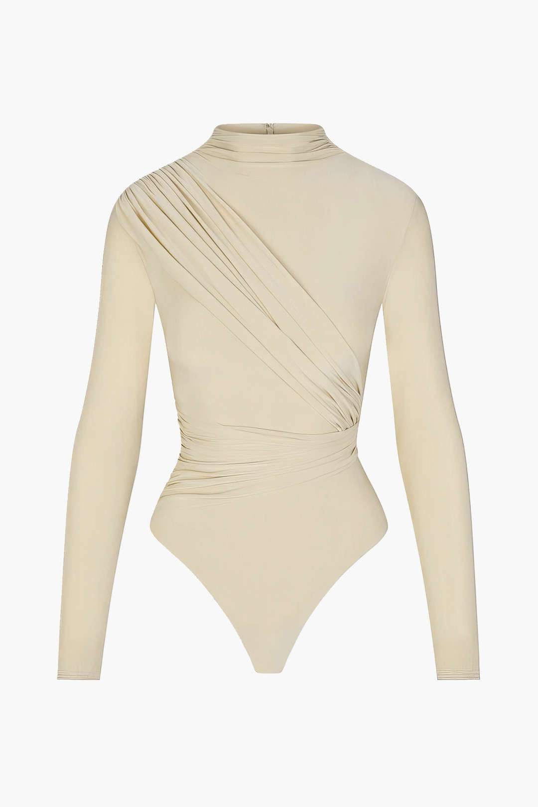 Yasmin - Body met ruches en lange mouwen