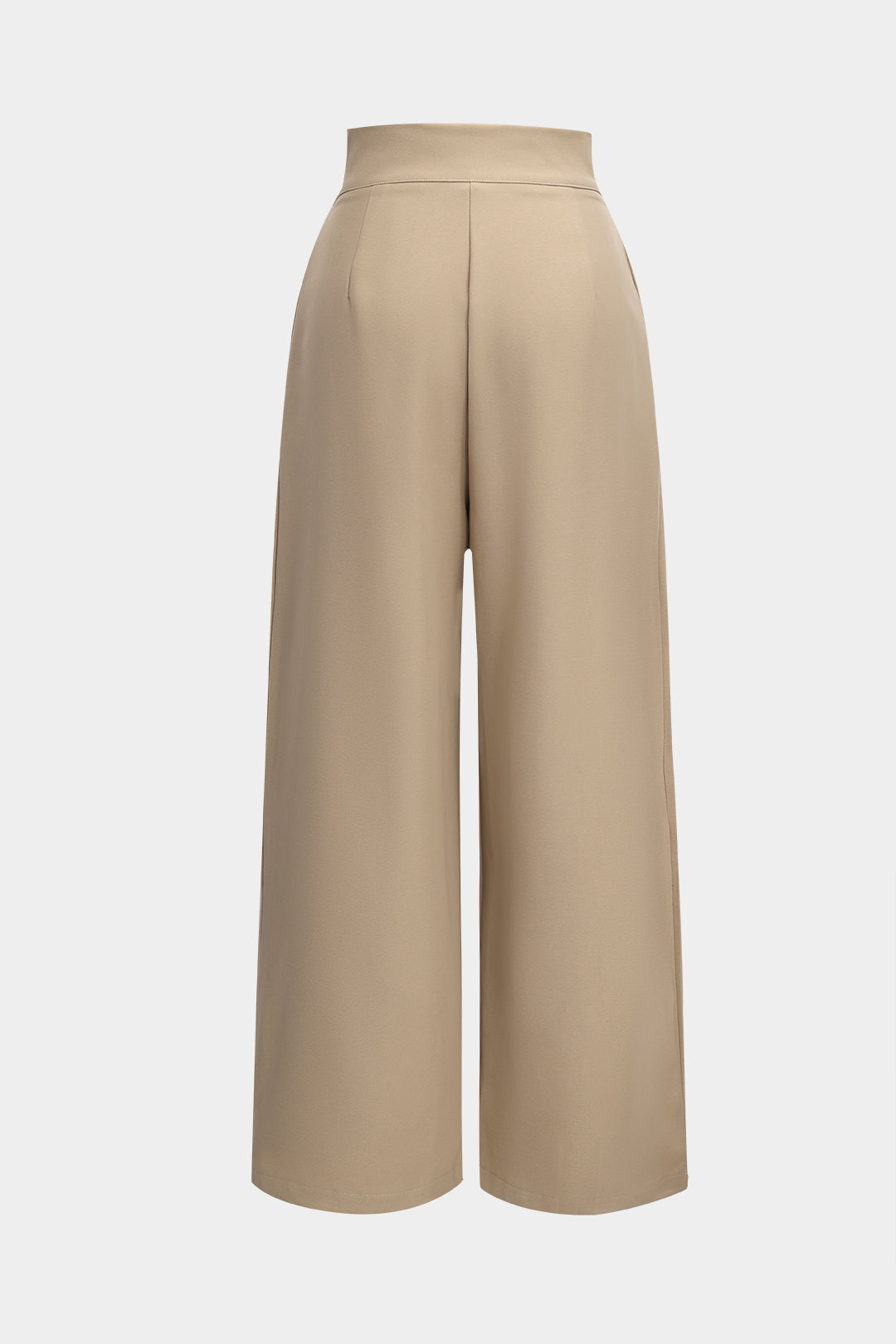 Geplooide pantalon met wijde pijpen