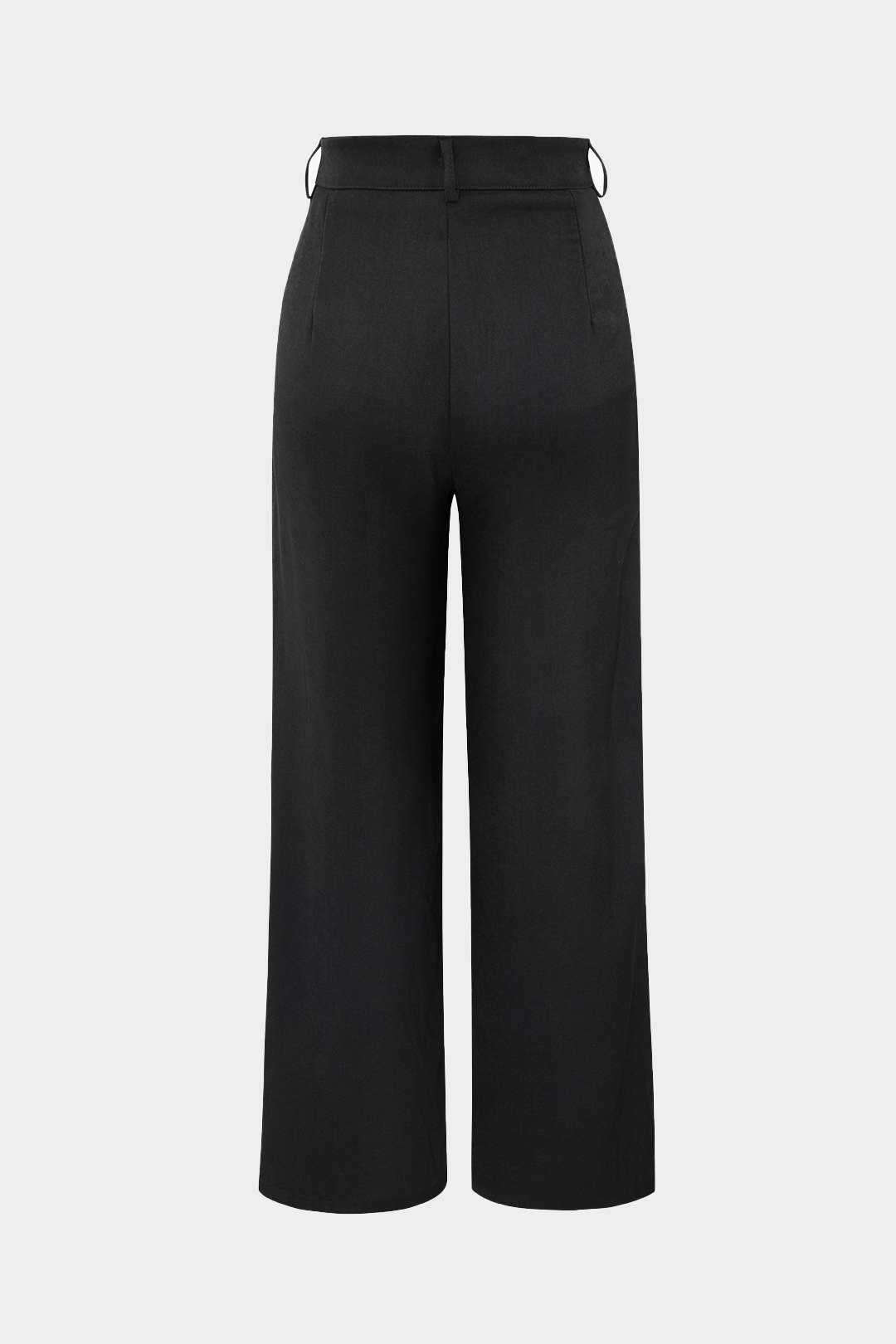 Broek met drapering, wikkelmodel en rechte pijp