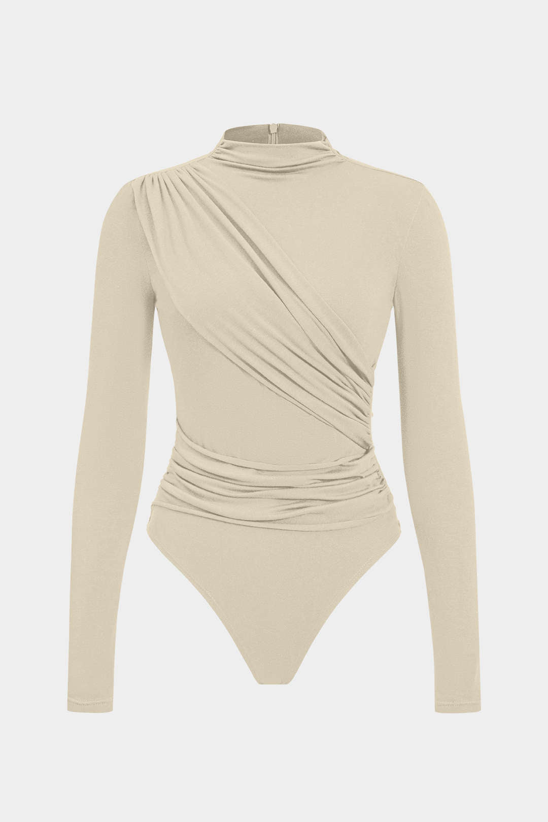 Yasmin - Body met ruches en lange mouwen
