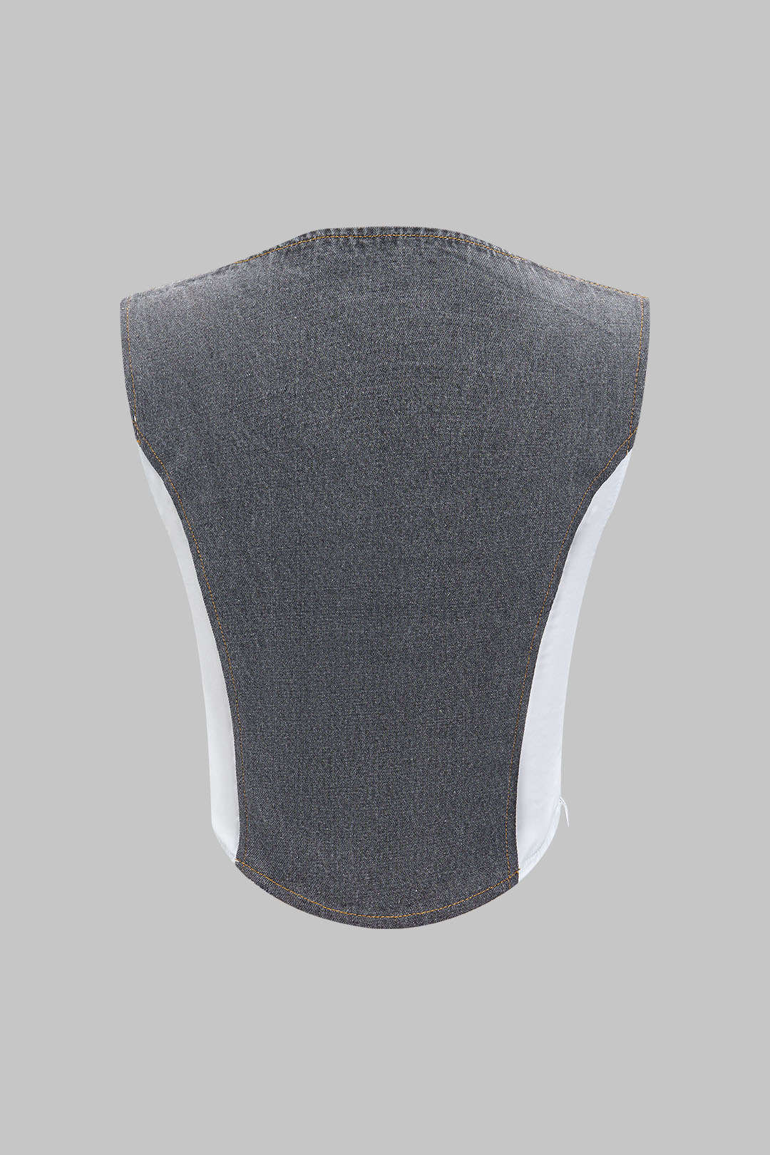 Denim patchwork top