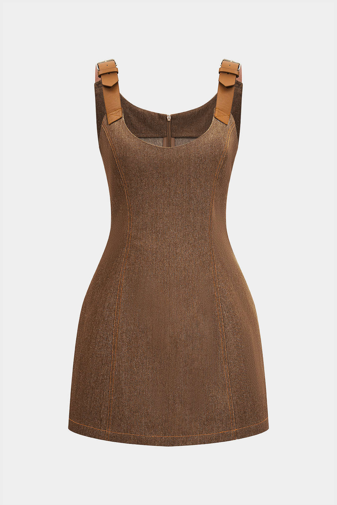 Bo - Metallic mouwloze minijurk