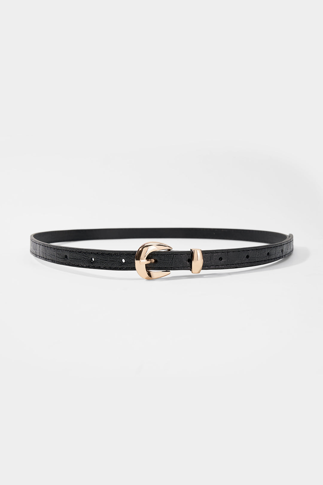 Leren-look riem met gesp