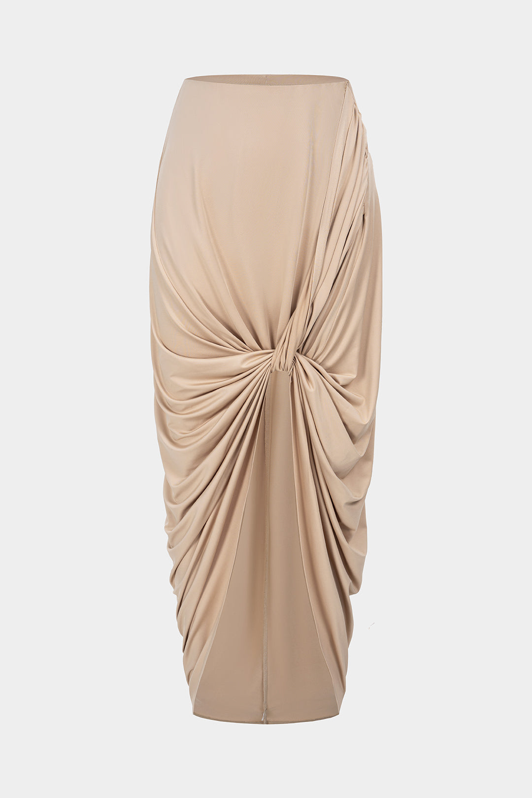 Paula - Asymmetrische rok met ruches en hoge taille